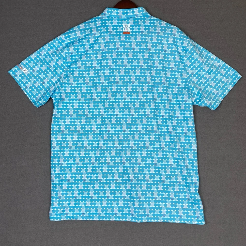 NVR LND Country Club Polo‎ Shirt Men’s Large Golf Performance Killebrew Thompson